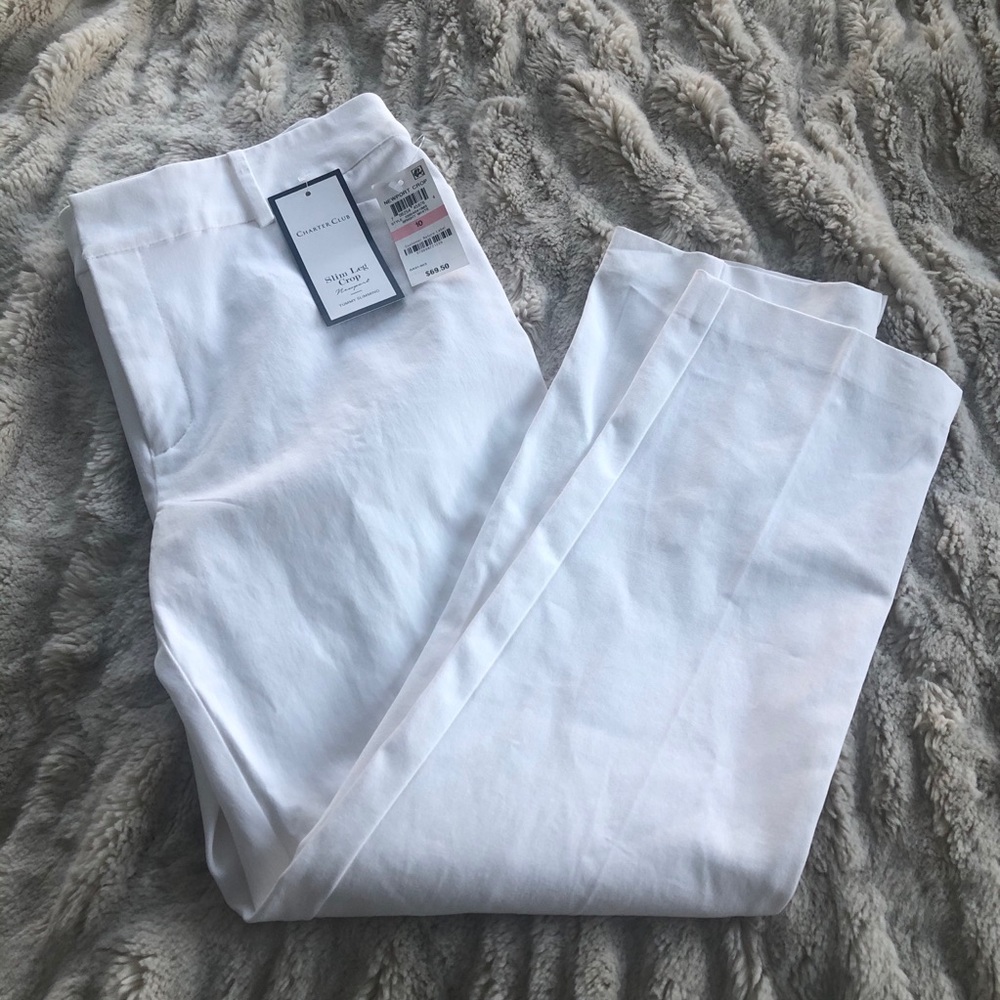 Charter Club Newport Slim Crop Pants